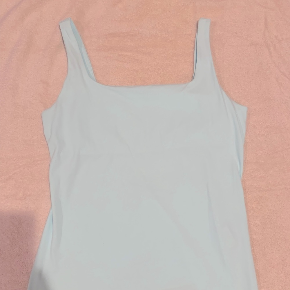 Nike Women’s Dri-Fit Athletic Workout Top Aqua Blue Large